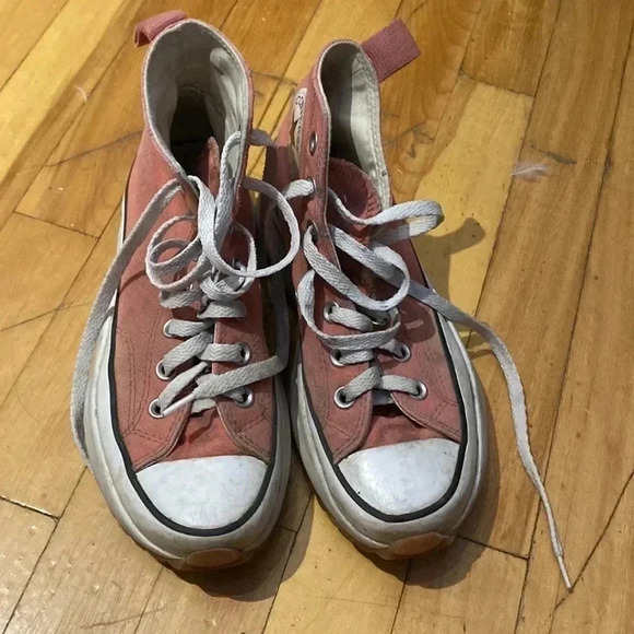 Platform pink converse star hike chuck  taylor - Picture 2 of 8